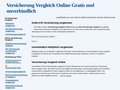 Versicherung online vergleichen - Versicherungsvergleich - Tarife